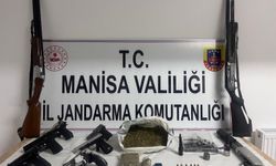 Manisa'da operasyon... Ruhsatsız silahlar ve uyuşturucuyla yakalandı!