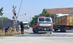 Manisa'da hemzemin geçitteki arıza sürücüleri şaşırttı