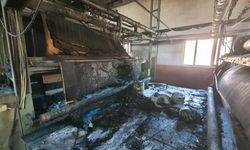 Demirci’de fabrika yangını!