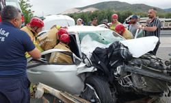 Akhisar'da çift taraflı trafik kazası