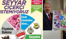 Başkan Akyüz'den korsan çiçekçilere kırmızı kart